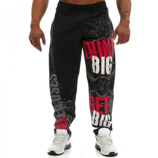 Men's high-quality Polyester Trousers Fitness pants 2