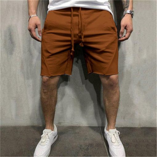 Mens Knee-length Cotton Shorts 6