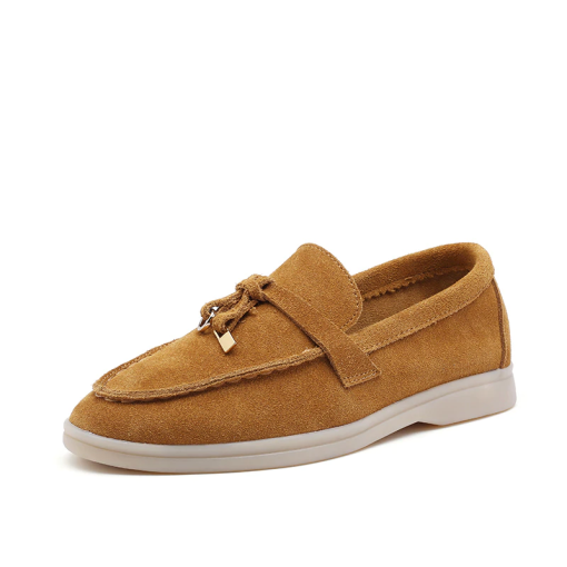 Genuine Leather Ballets Flats Moccasins For Women