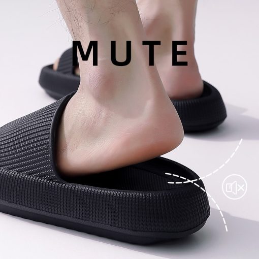 Fashion Men Sandals Slippers Thick Platform Mute 1