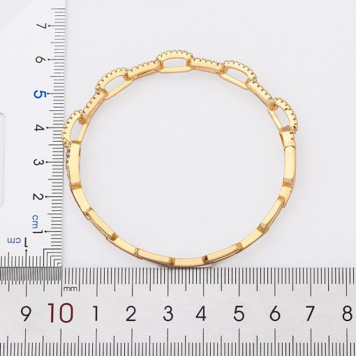 New Arrival Luxury Stackable Statement Gold Bangle 2
