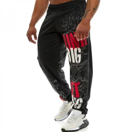 Men's high-quality Polyester Trousers Fitness pants 1