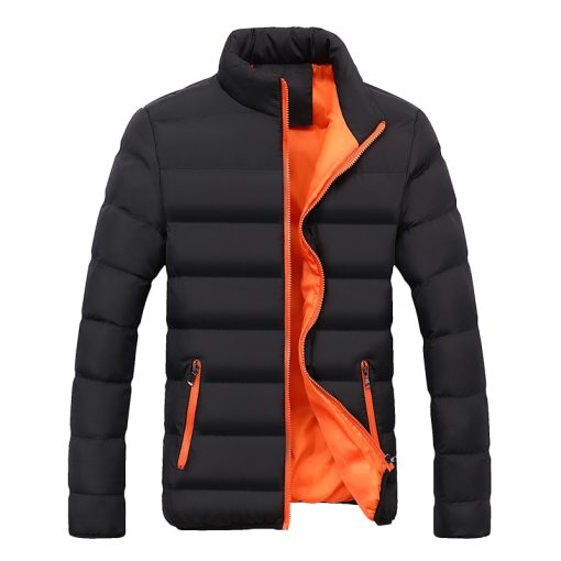 Winter Solid Color Men's Cotton-Padded Jacket 4