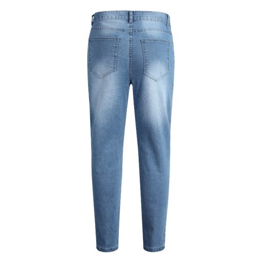 Jeans Men Blue And Black Slim Pants 6