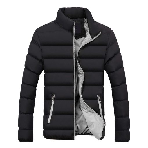 Winter Solid Color Men's Cotton-Padded Jacket 5