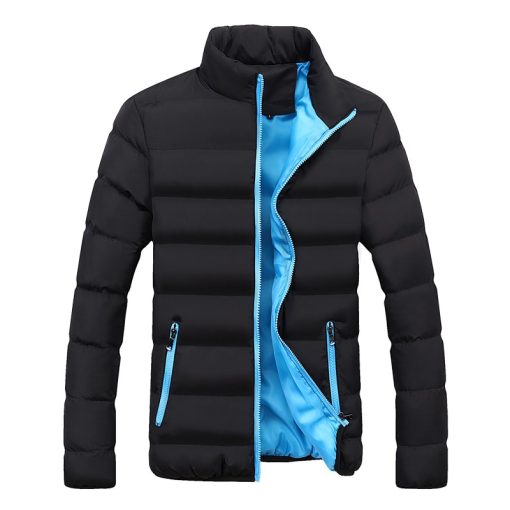 Winter Solid Color Men's Cotton-Padded Jacket 1