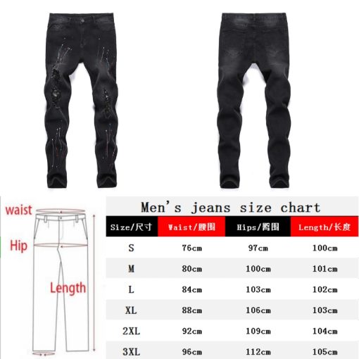 Men Fashion Thin Skinny Jeans 6