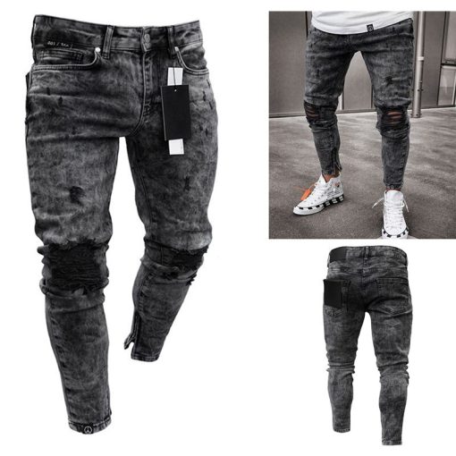 Men's Ripped Skinny Jeans 3